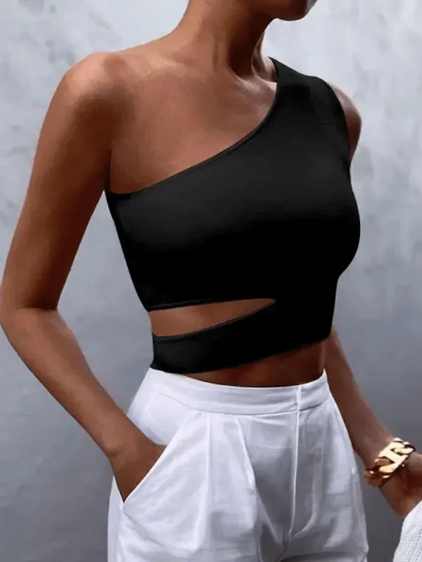 Asymmetry Crop Top | Fashionsarah.com
