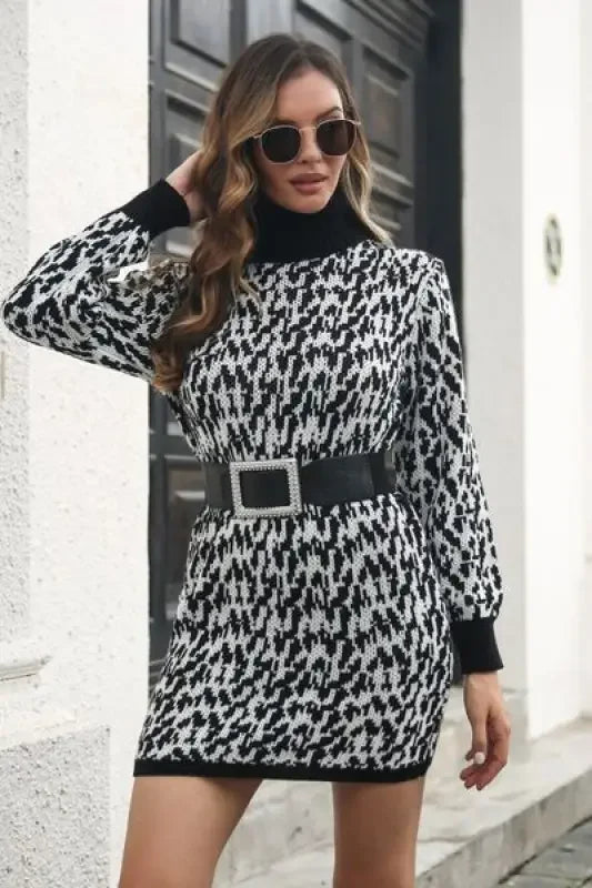 Heathered Turtleneck Dress | Fashionsarah.com