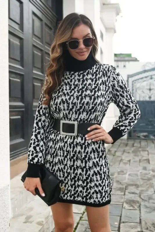 Heathered Turtleneck Dress | Fashionsarah.com