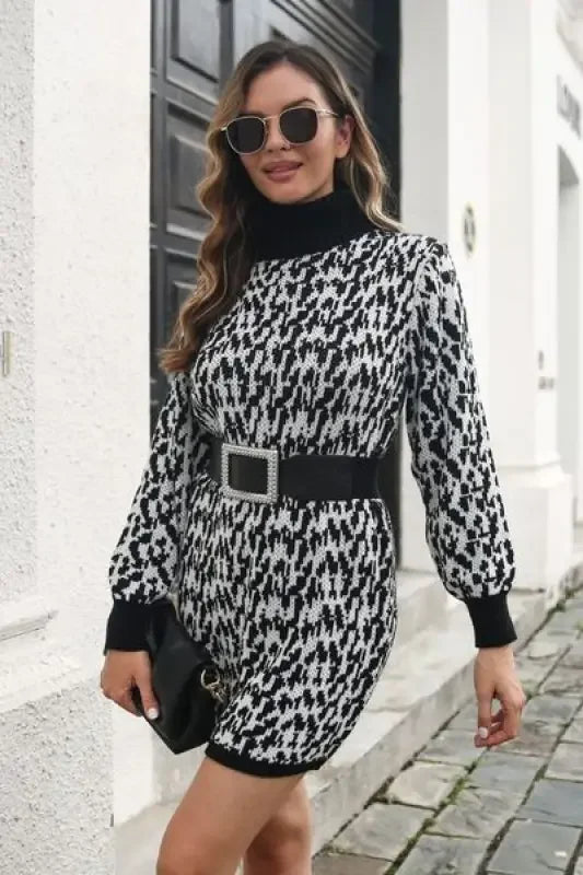 Heathered Turtleneck Dress | Fashionsarah.com