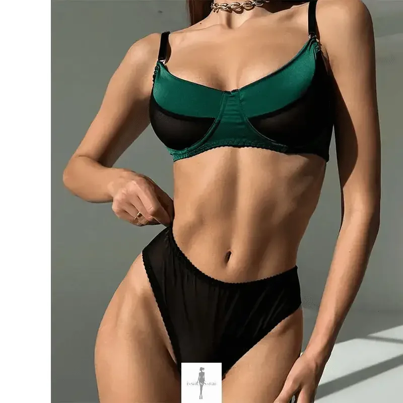 Fashionsarah.com Fashionsarah.com 2 Piece Seamless Splicing Intimate Set