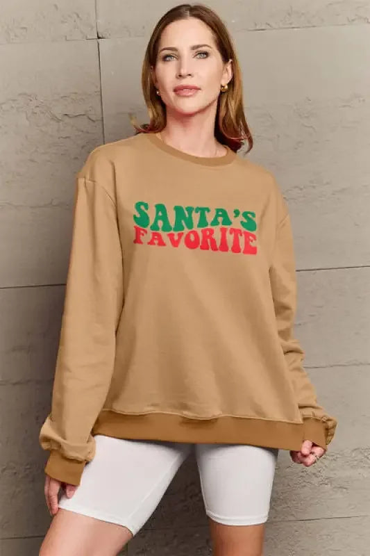 Christmas SANTA'S FAVORITE Women Sweatshirt | Fashionsarah.com