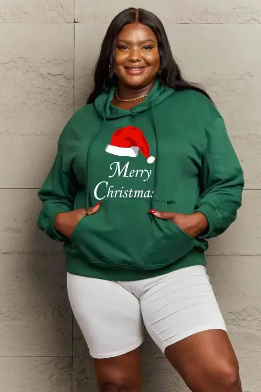 Full Size MERRY CHRISTMAS Hoodie Women Sweatshirt | Fashionsarah.com