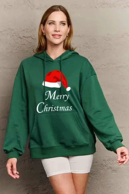 Full Size MERRY CHRISTMAS Hoodie Women Sweatshirt | Fashionsarah.com