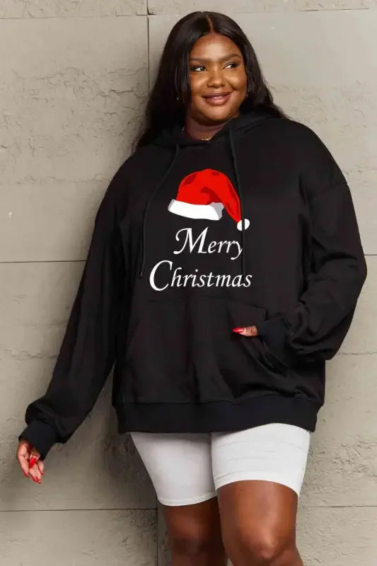 Full Size MERRY CHRISTMAS Hoodie Women Sweatshirt | Fashionsarah.com
