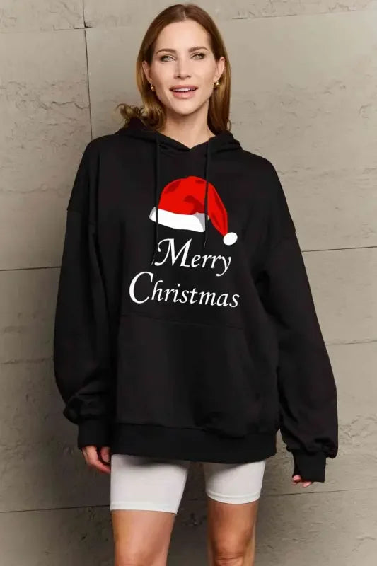 Full Size MERRY CHRISTMAS Hoodie Women Sweatshirt | Fashionsarah.com
