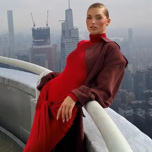 Women Elastic Lace Up Maxi Dress | Fashionsarah.com