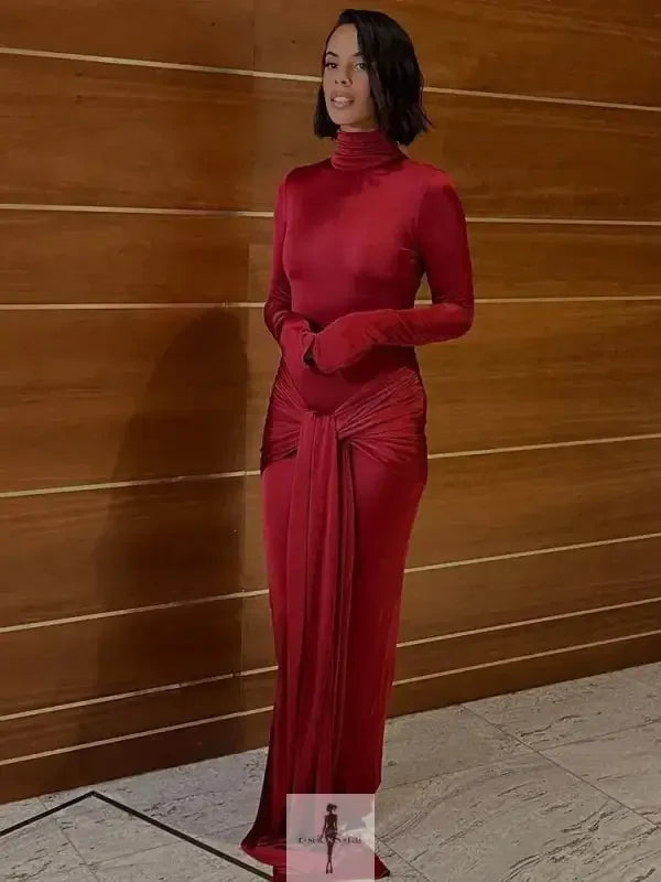 Fashionsarah.com Fashionsarah.com Women Elastic Lace Up Maxi Dress