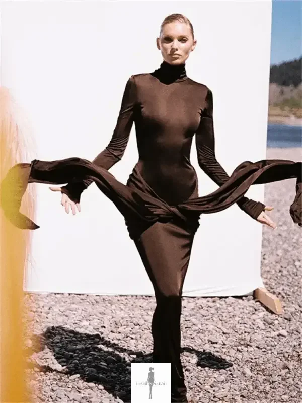 Fashionsarah.com Fashionsarah.com Women Elastic Lace Up Maxi Dress