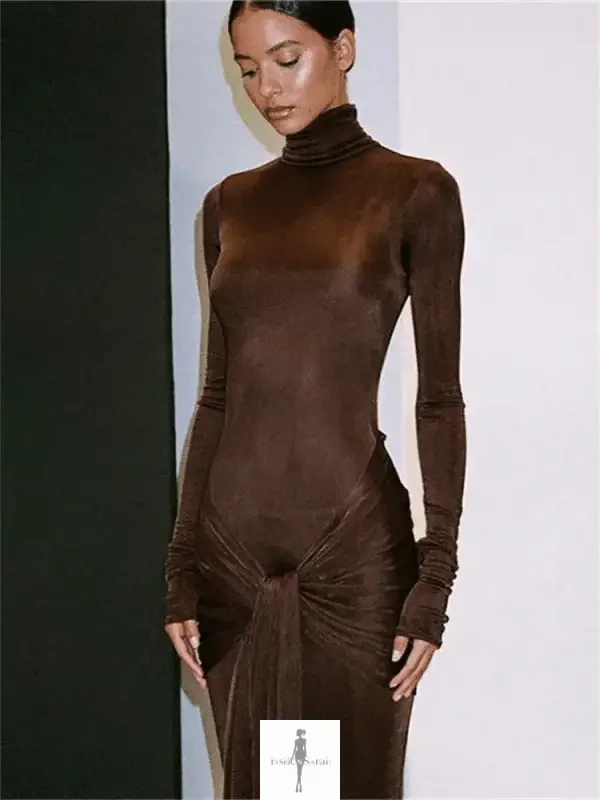 Fashionsarah.com Fashionsarah.com Women Elastic Lace Up Maxi Dress