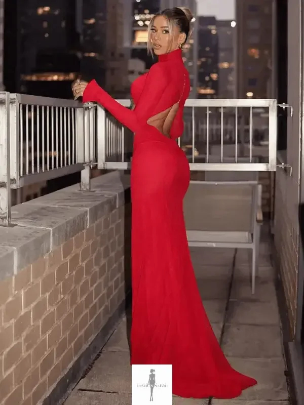 Fashionsarah.com Fashionsarah.com Slim Hollow Out Red Dress