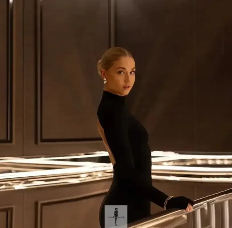 Fashionsarah.com Fashionsarah.com High-neck Sheath Maxi Dress