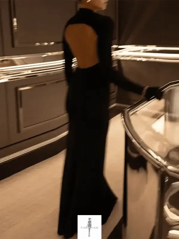 Fashionsarah.com Fashionsarah.com High-neck Sheath Maxi Dress