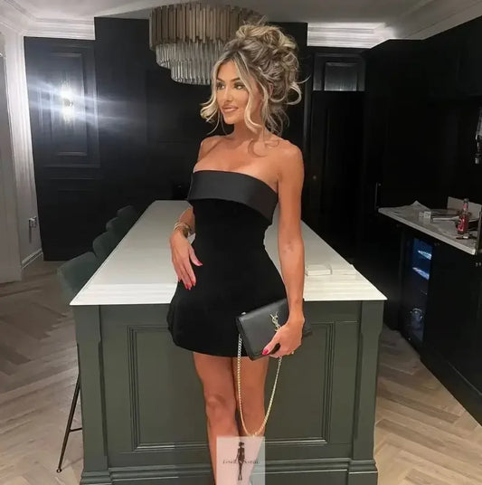 Fashionsarah.com Fashionsarah.com Off Shoulder Short Gown Dress