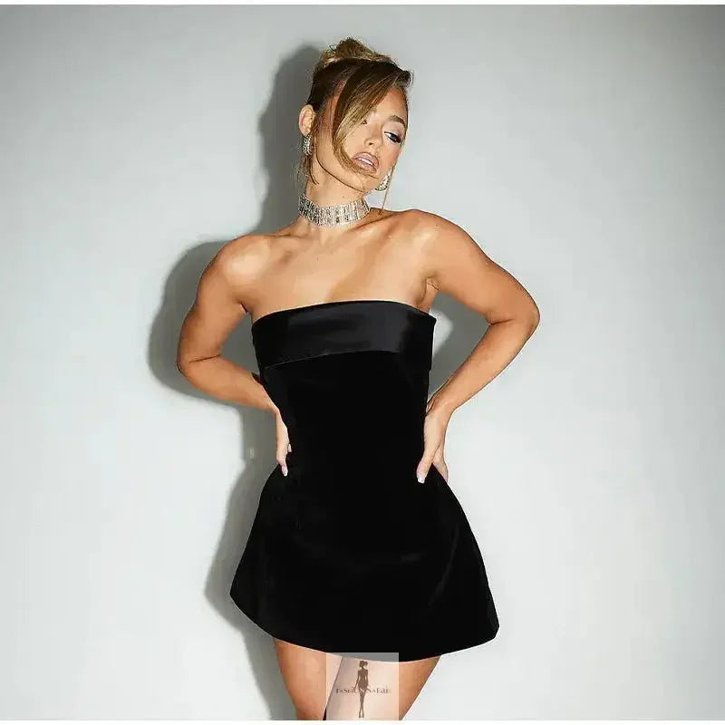 Fashionsarah.com Fashionsarah.com Off Shoulder Short Gown Dress