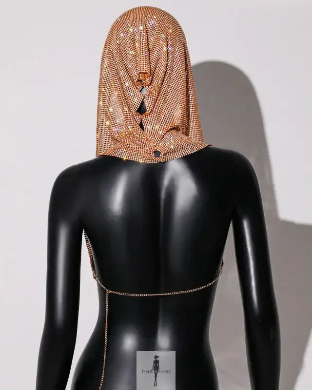 Fashionsarah.com Fashionsarah.com Mesh Shiny Rhinestone Top