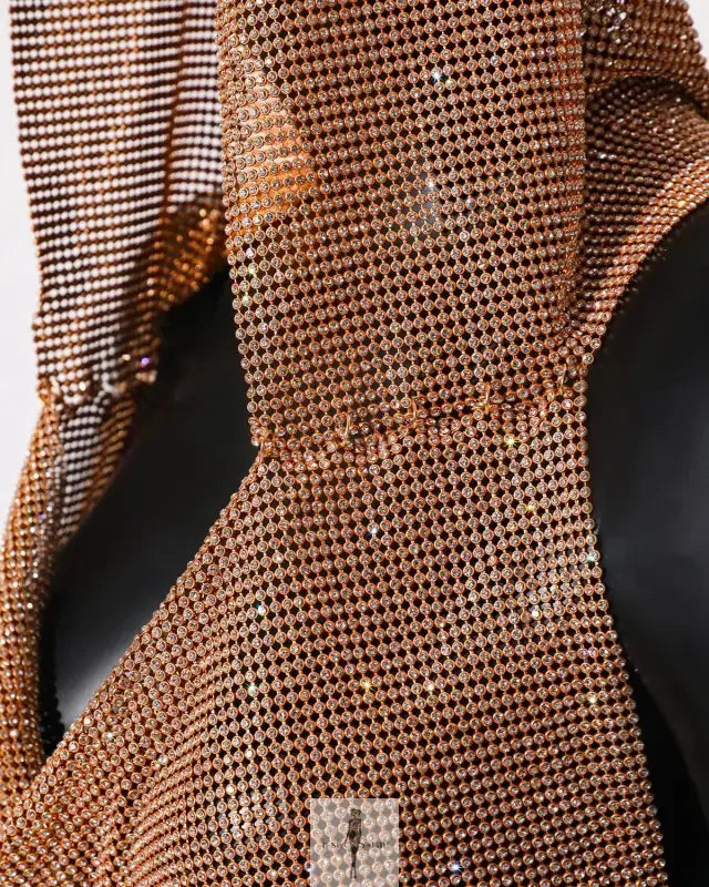 Fashionsarah.com Fashionsarah.com Mesh Shiny Rhinestone Top