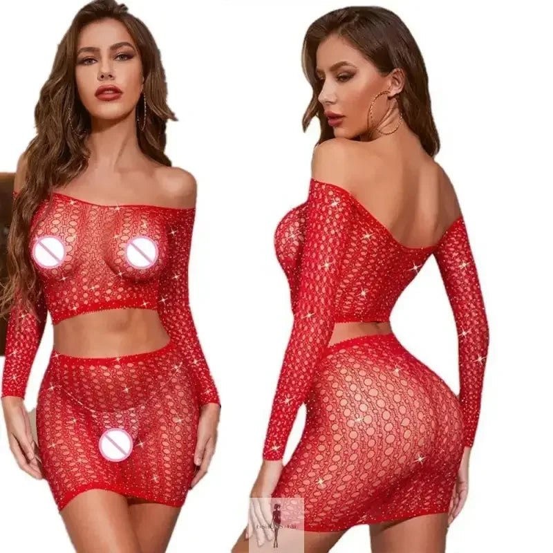 Fashionsarah.com Fashionsarah.com Women Hollow Lingerie Sets