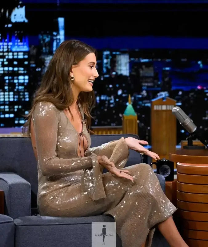 Fashionsarah.com Fashionsarah.com Lace Up Sequins Elegant Dress