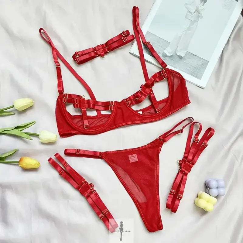 Fashionsarah.com Fashionsarah.com Open Cup Lingerie Sets