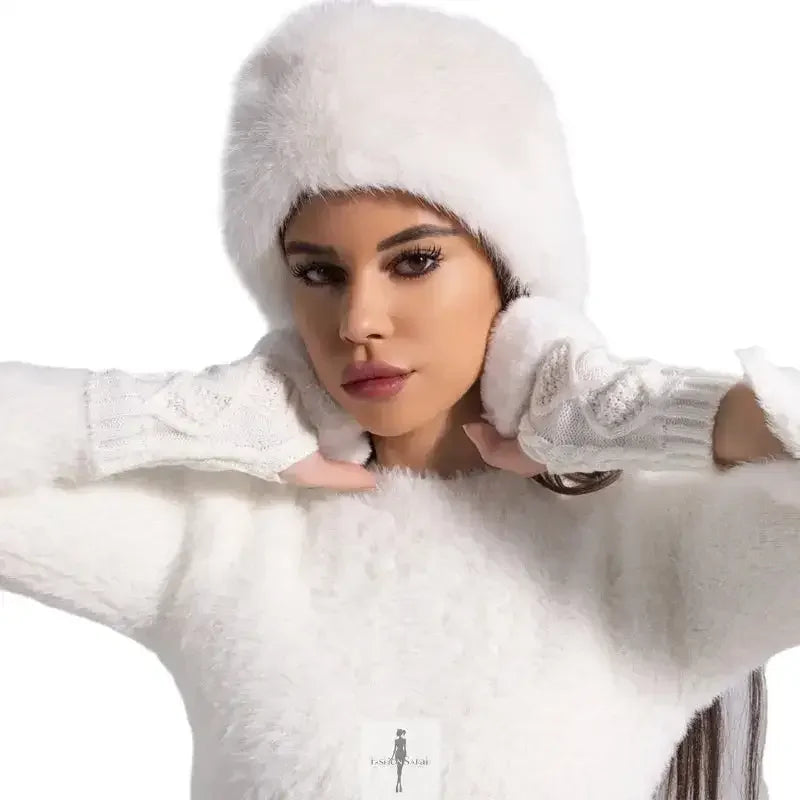 Fashionsarah.com Fashionsarah.com Winter Bucket Hat + Gloves