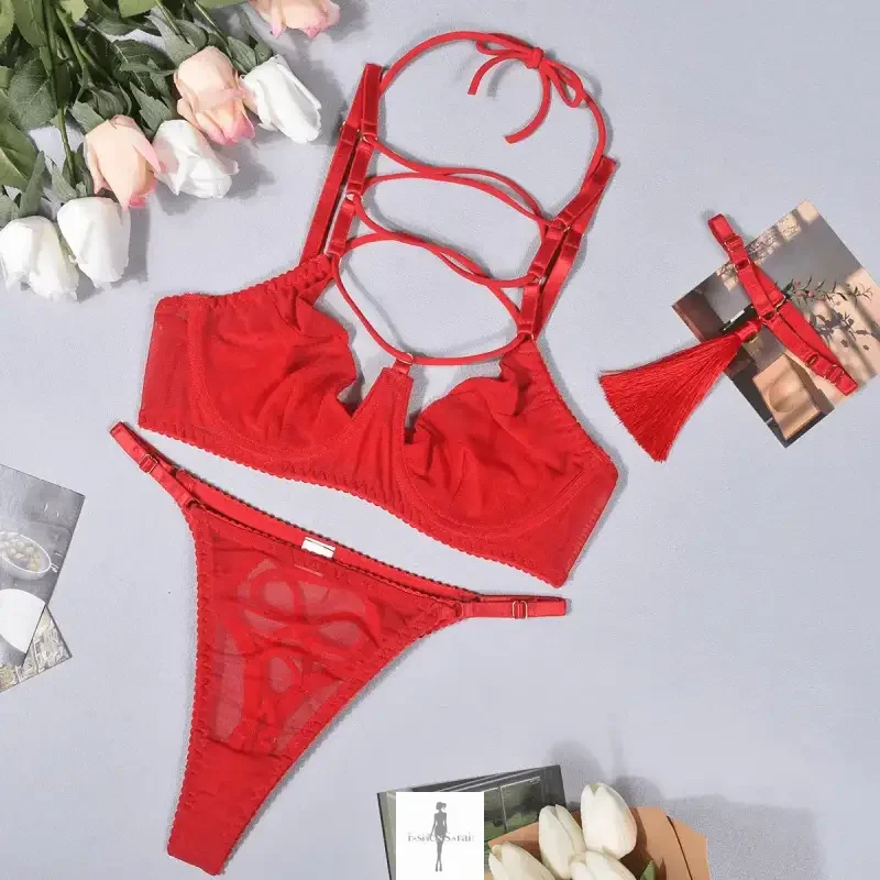 Fashionsarah.com Fashionsarah.com Red Tassels Push Up Bra Kit for Valentine's day