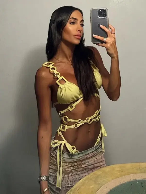 New Sexy Push Up Low Waisted Bikini Set | Fashionsarah.com