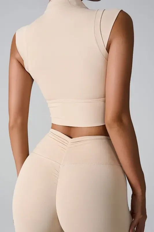 Mock Neck Active Tank | Fashionsarah.com