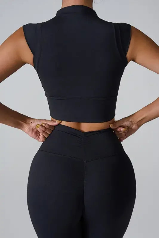 Mock Neck Active Tank | Fashionsarah.com