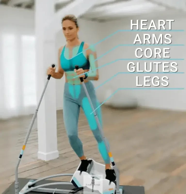 Fashionsarah.com Fashionsarah.com Aeroski 2.0 Ski Fitness Machine with Recoil Spring Resistance