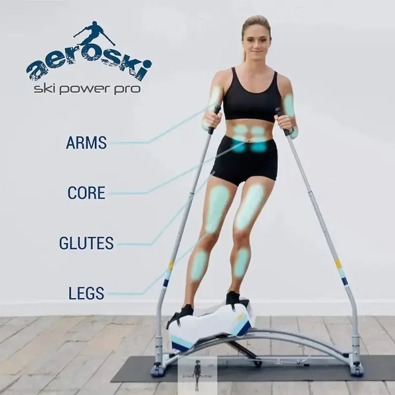 Fashionsarah.com Fashionsarah.com Aeroski 2.0 Ski Fitness Machine with Recoil Spring Resistance