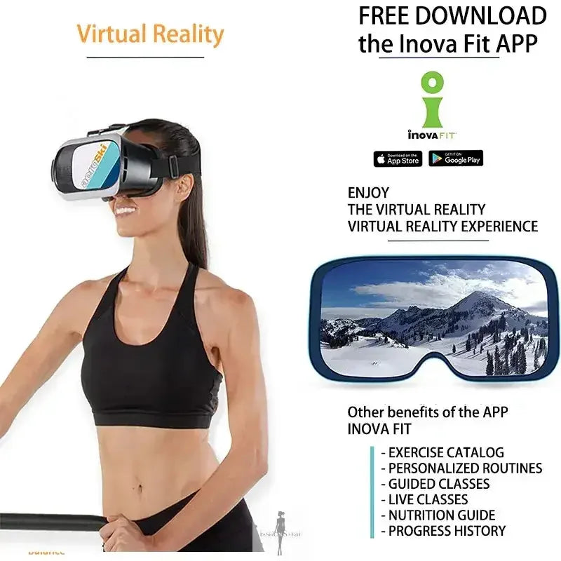 Fashionsarah.com Fashionsarah.com Aeroski 2.0 Ski Fitness Machine with Recoil Spring Resistance