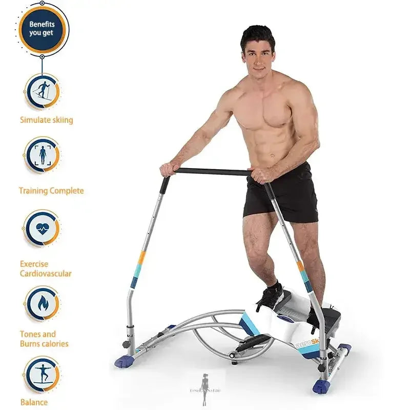 Fashionsarah.com Fashionsarah.com Aeroski 2.0 Ski Fitness Machine with Recoil Spring Resistance