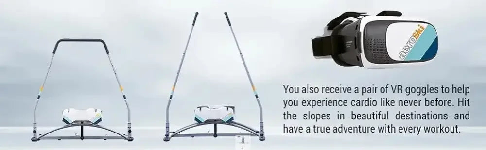 Fashionsarah.com Fashionsarah.com Aeroski 2.0 Ski Fitness Machine with Recoil Spring Resistance