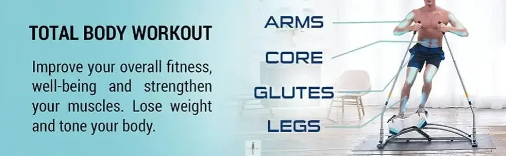 Fashionsarah.com Fashionsarah.com Aeroski 2.0 Ski Fitness Machine with Recoil Spring Resistance