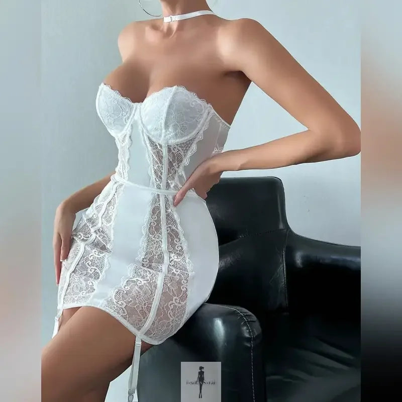 Fashionsarah.com Fashionsarah.com Luxury Wedding Satin Babydoll Dress