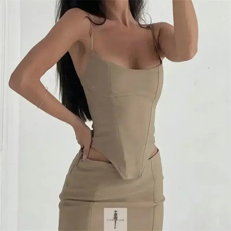 Fashionsarah.com Fashionsarah.com Sexy Two Piece Set Skirt and Corset