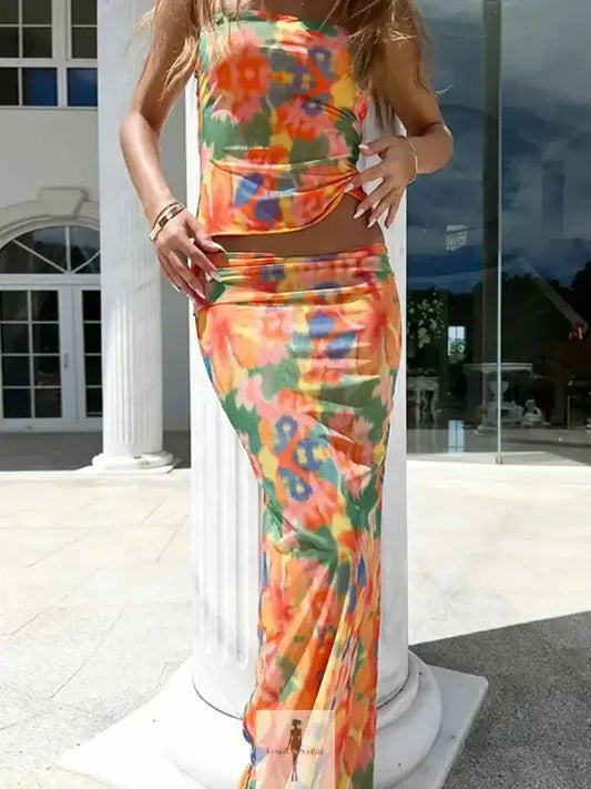 Fashionsarah.com Fashionsarah.com Sexy Bandeau and Skirt Set