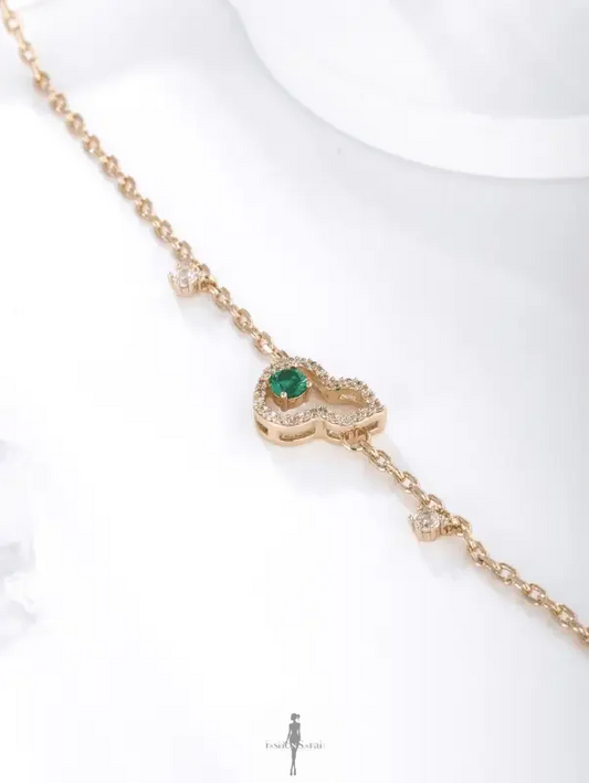 Fashionsarah.com Fashionsarah.com Bracelet cubic zirconia plated 18K gold