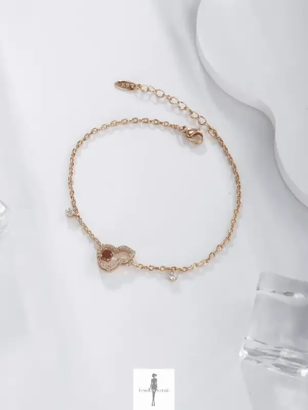 Fashionsarah.com Fashionsarah.com Bracelet cubic zirconia plated 18K gold