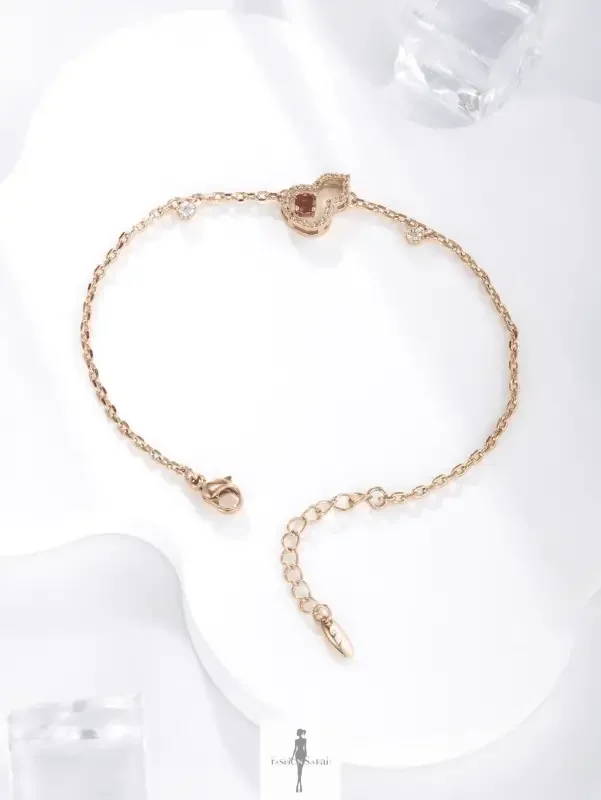 Fashionsarah.com Fashionsarah.com Bracelet cubic zirconia plated 18K gold