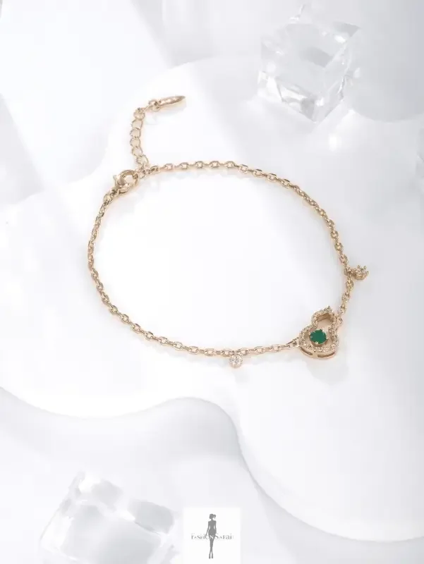 Fashionsarah.com Fashionsarah.com Bracelet cubic zirconia plated 18K gold