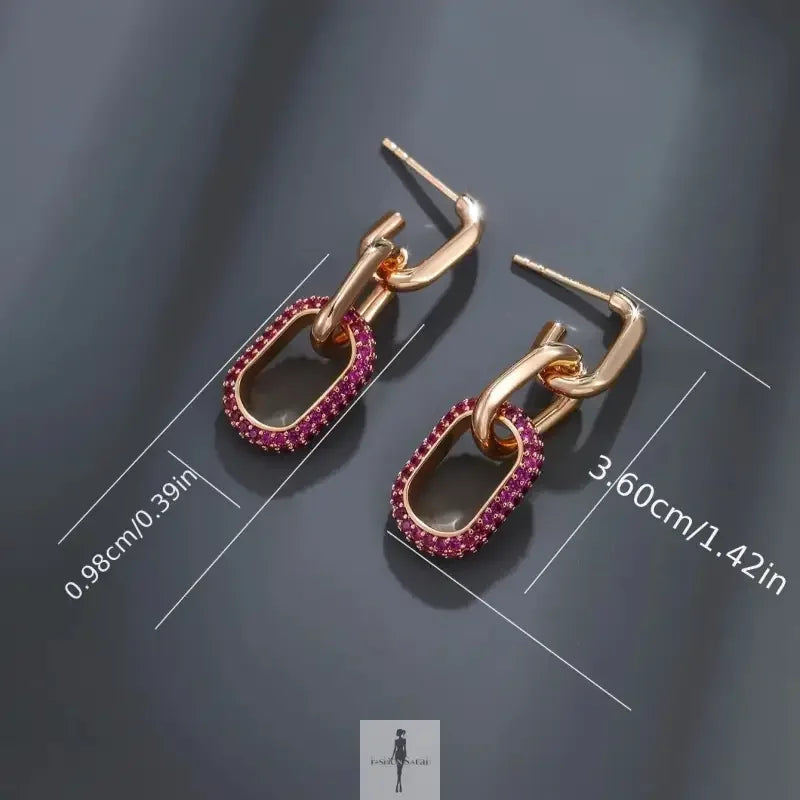 Fashionsarah.com Fashionsarah.com Square full diamond earrings