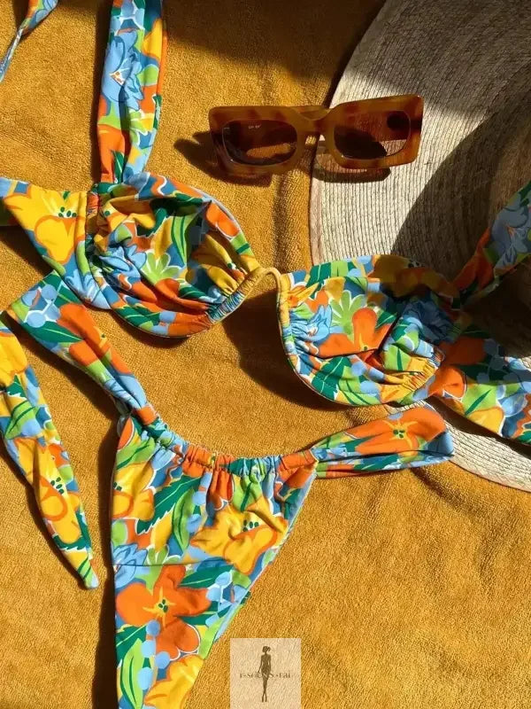 Fashionsarah.com Fashionsarah.com Thong Brazilian Bikinis Set Beachwear