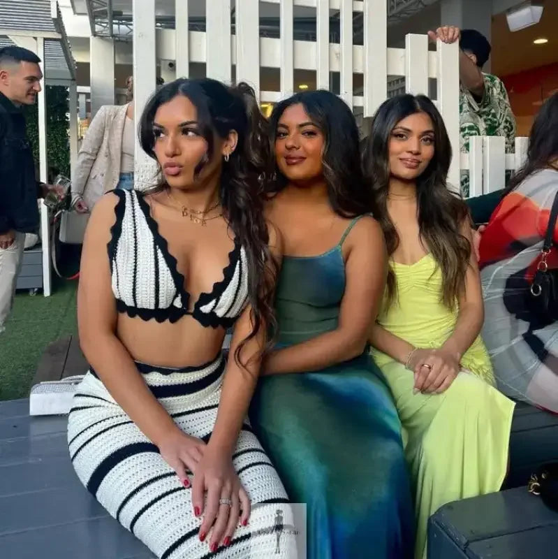 Fashionsarah.com Fashionsarah.com Striped Knitted Women's Beach Skirt