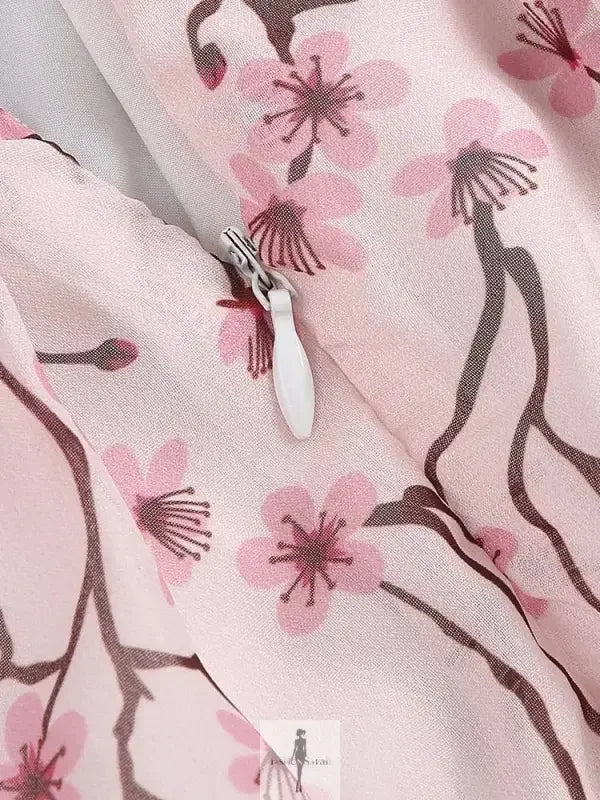 Fashionsarah.com Fashionsarah.com Ruffle Floral Split Long Dress Vacation Party Beach