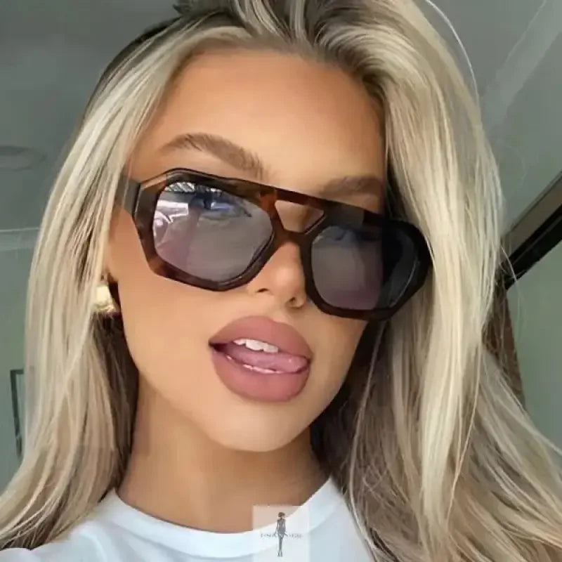 Fashionsarah.com Fashionsarah.com Retro Polygon Sunglasses for Women