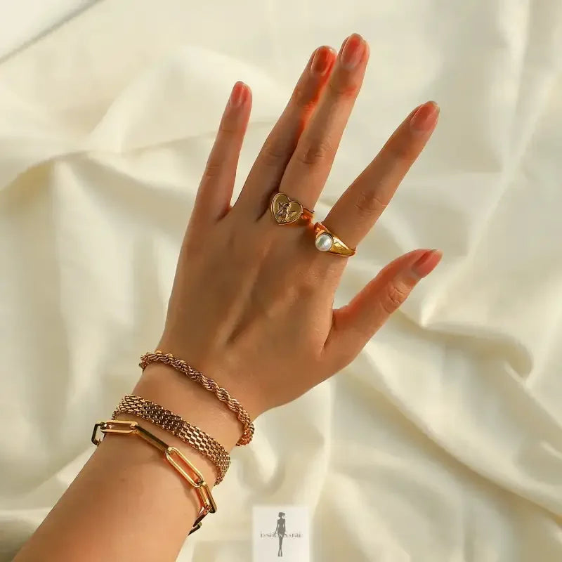 Fashionsarah.com Fashionsarah.com Heart-shaped Angel Rings for Women