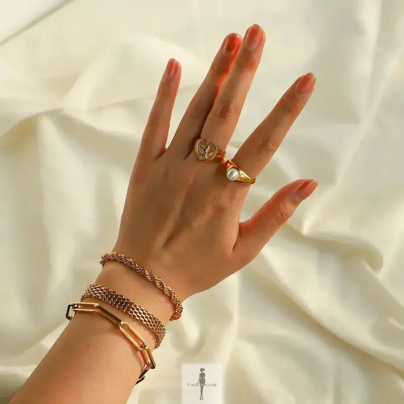 Fashionsarah.com Fashionsarah.com Heart-shaped Angel Rings for Women