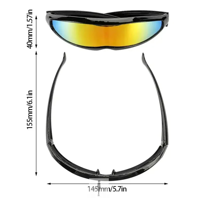 Fashionsarah.com Fashionsarah.com Futuristic Narrow Cyclops Sunglasses